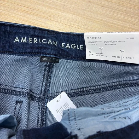 NEW American Eagle Super Stretch Super Hi Rise Jegging Skinny Jeans Womens 6 - Picture 5 of 11